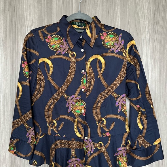 Ralph Lauren Equestrian print Shirt - Picture 2 of 6